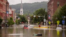 Flooding in Montpelier, Vermont, in 2023