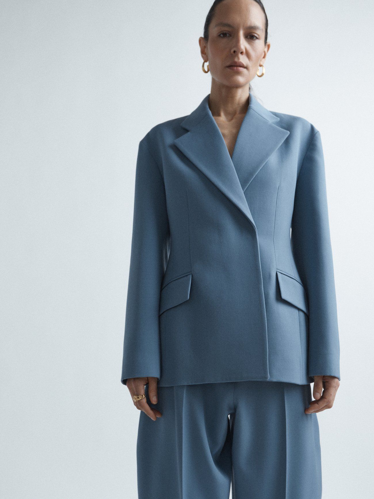 Sculpted Wool Blazer