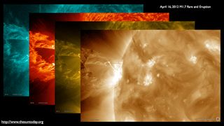Solar Flare, April 16, 2012