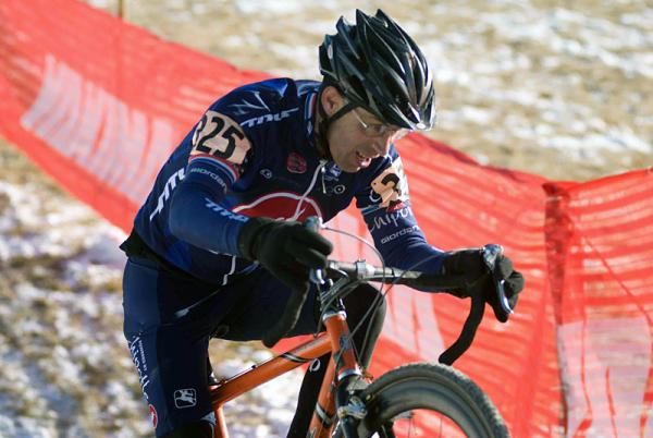 Gary Thacker (Chipotle/Titus) put in a great ride for the silver in the Master men's 55-59 race.