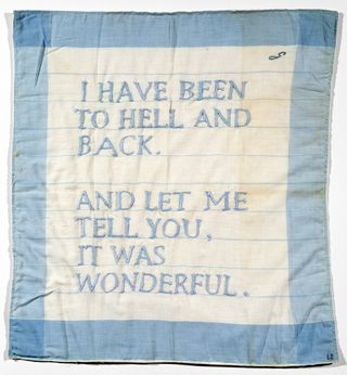 Louise Bourgeois, UNTITLED (I HAVE BEEN TO HELL AND BACK), 1996.
