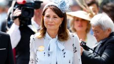 Carole Middleton attends day two of Royal Ascot 2024 at Ascot Racecourse on June 19, 2024 in Ascot