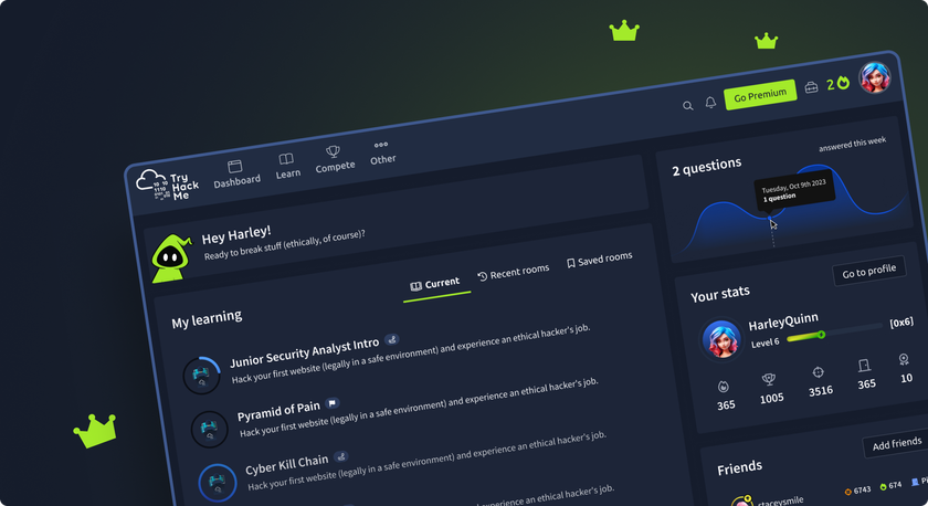 Image showing the TryHackMe app