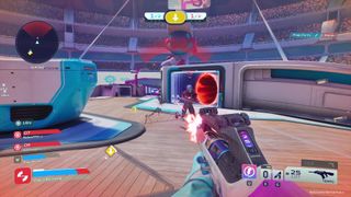 A shootout with a portal in Splitgate 2