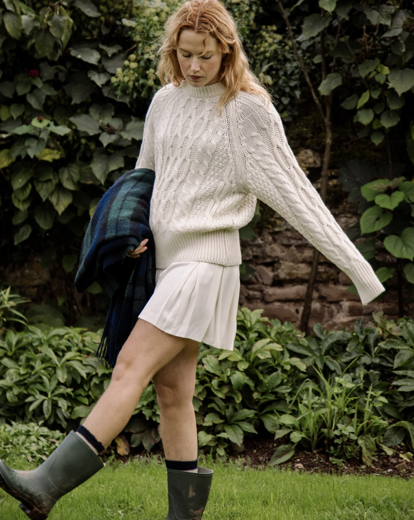 A model wears the Peregrine collection