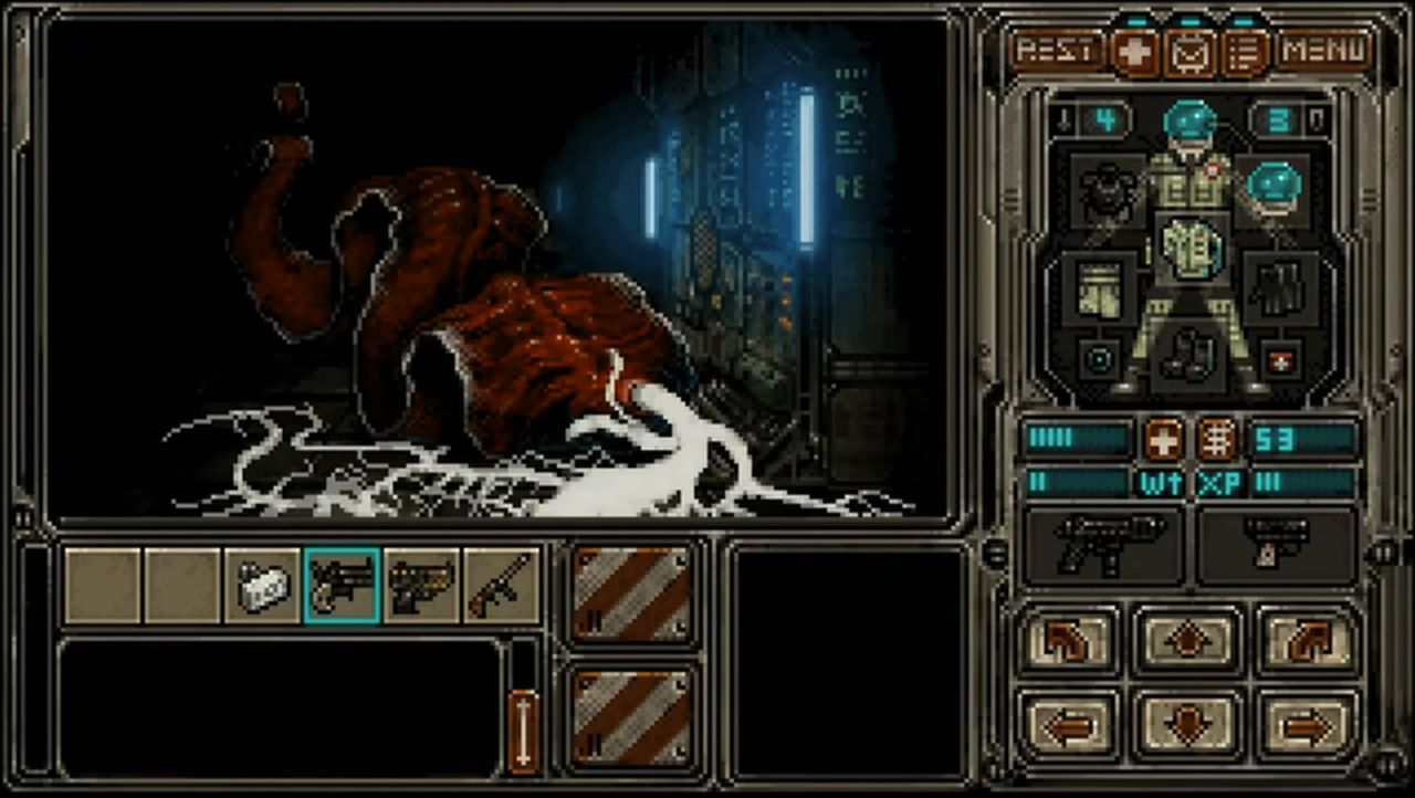 a disgusting flatworm creature that appears to be ejaculating as an attack
