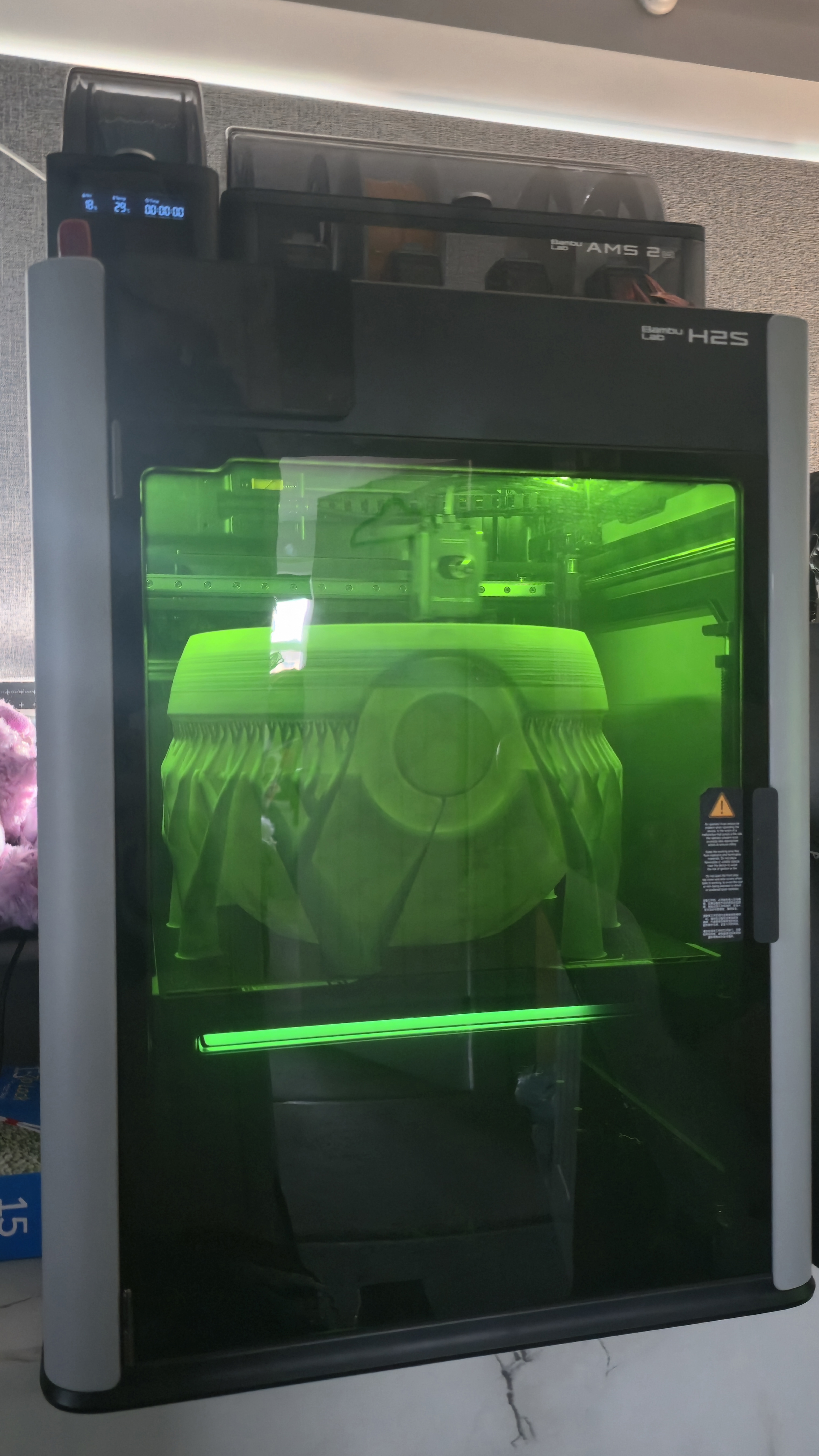 H2S printing a giant pokeball