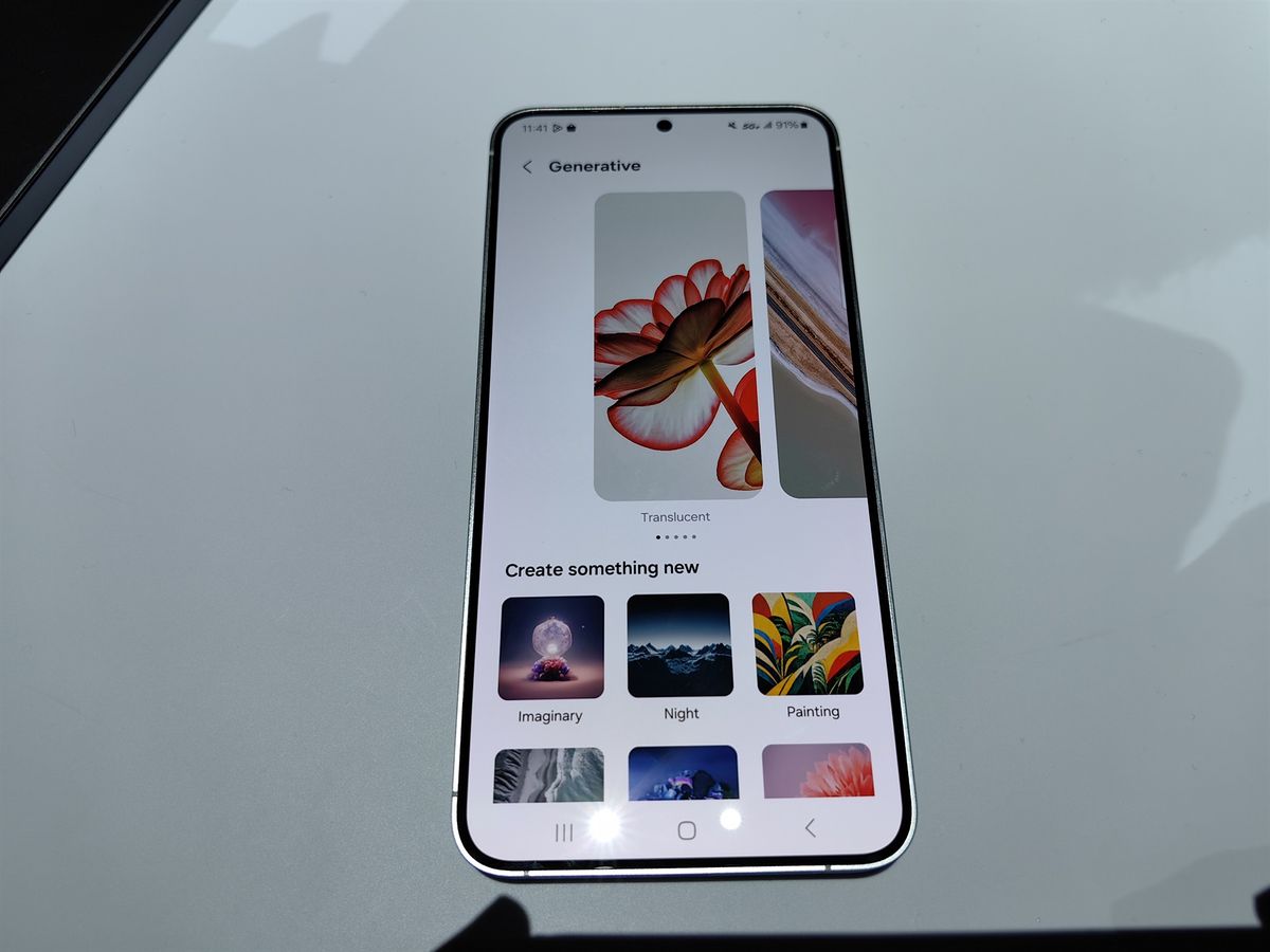 AI wallpaper app on the S24 Ultra