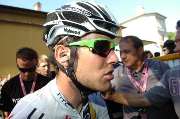 Mark Cavendish (HTC-Highroad) at the finish
