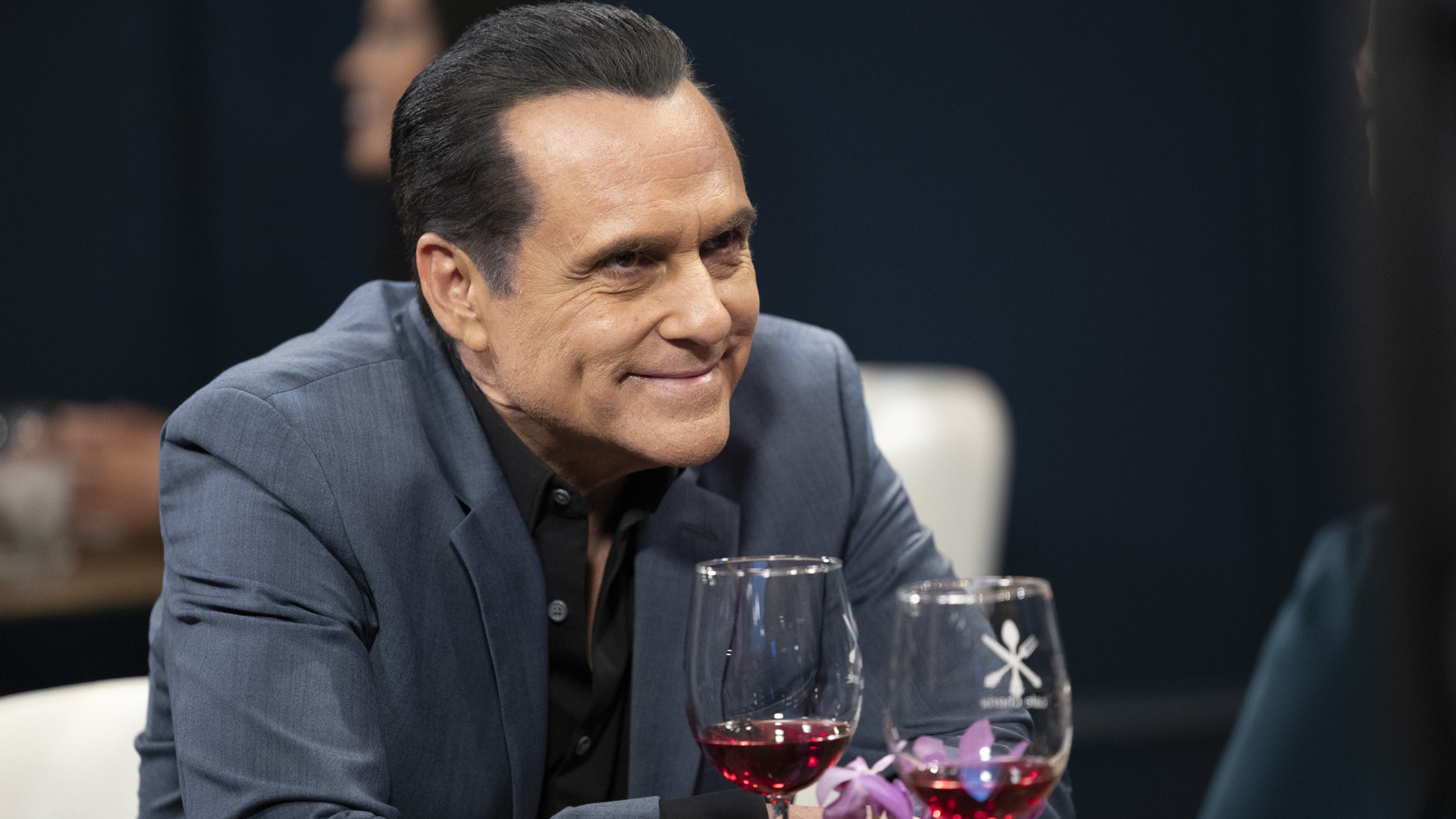 Maurice Benard as Sonny smirking in General Hospital