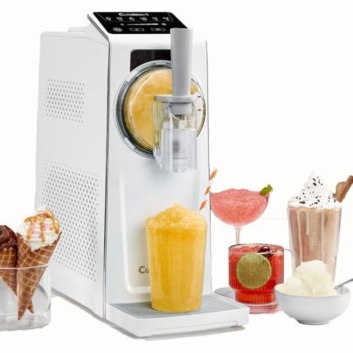 Cuisinart Frost Fusion® Ice Cream Maker – Soft Serve, Slushies, Frozen Cocktails, Milkshakes, Sorbet | No Pre-Freezing | Ready in 25 Mins | Keep Cool & Self-Cleaning | 6 Presets