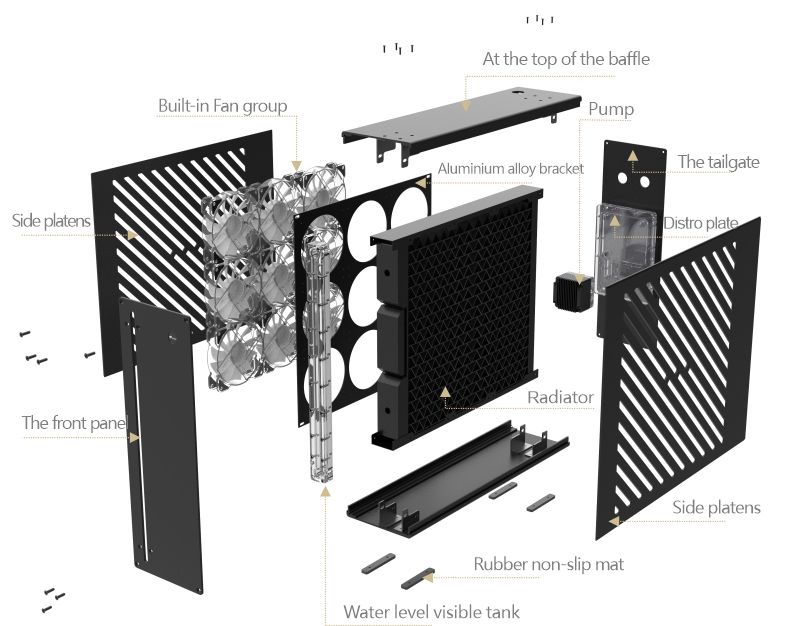 Bykski B-1080-CEC-X external cooler