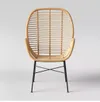 Opalhouse Lily Rattan Arm Chair with Metal Legs