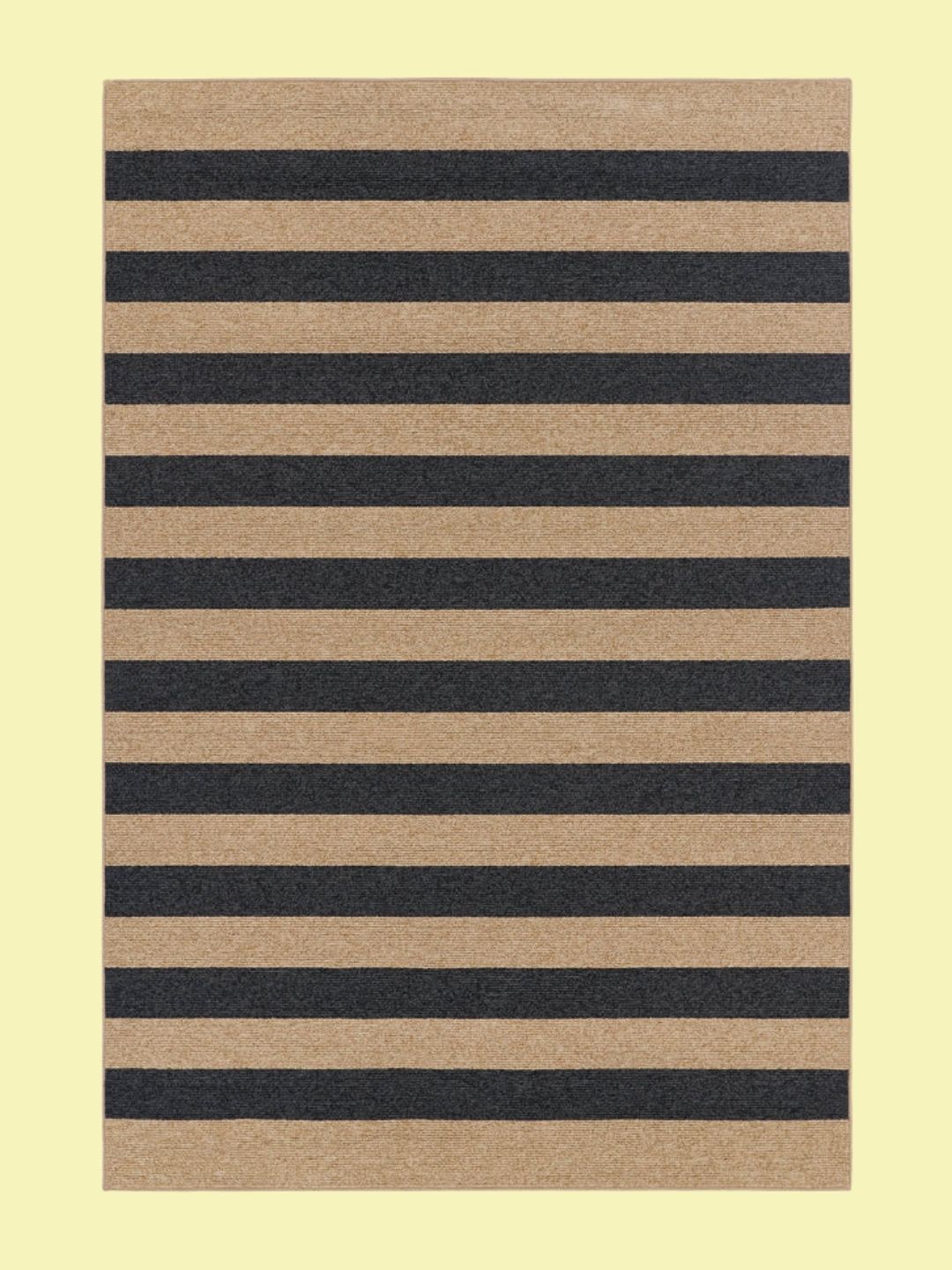 Ruggable, Nolan Bold Stripe Natural &amp;amp; Black Performance Weave Rug