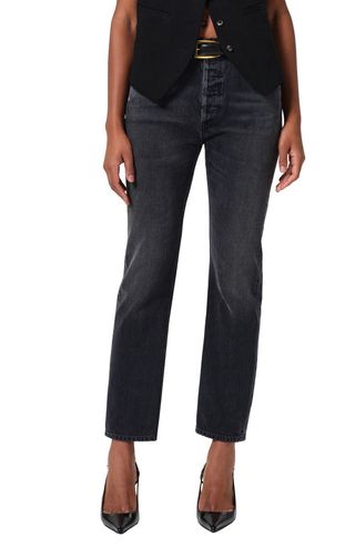 Blaine High Waist Ankle Straight Leg Jeans