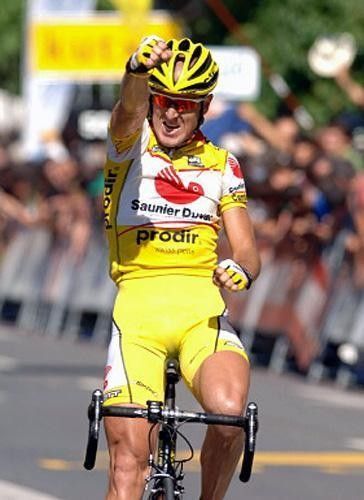 Constantino Zaballa (Saunier Duval) had plenty of time to savour the moment