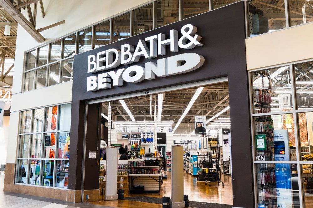 The entrance to a Bed Bath and Beyond store at the Great Mall in Milpitas, California, Sept. 16, 2019.