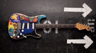 Carlos Santana&#039;s wild, psychedelic Strat