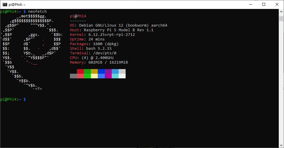 Windows Command Prompt SSH connection