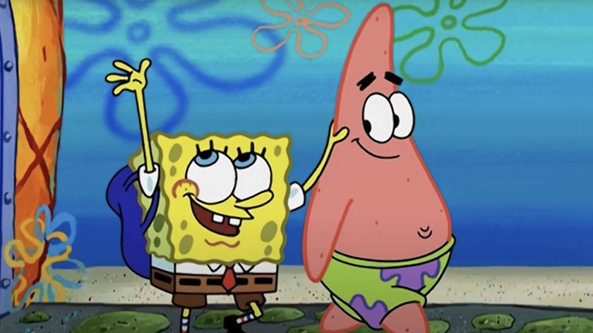 SpongeBob and Patrick walking together on SpongeBob Squarepants