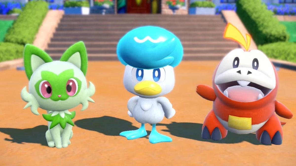 Pokemon Scarlet Violet Starters 3d