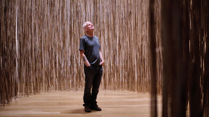Andy Goldsworthy at the Royal Scottish Academy with his work