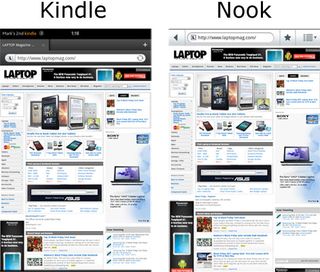 Nook vs. Kindle Browsers