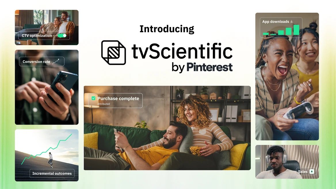Pinterest graphic for tvScientific by Pinterest