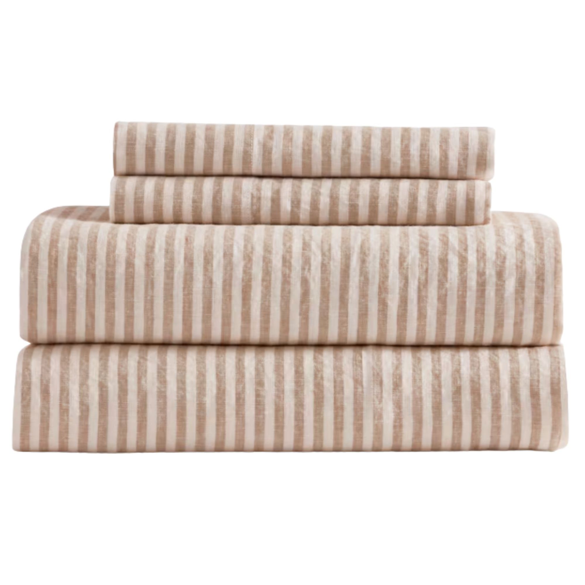 Quince European linen striped sheet set
