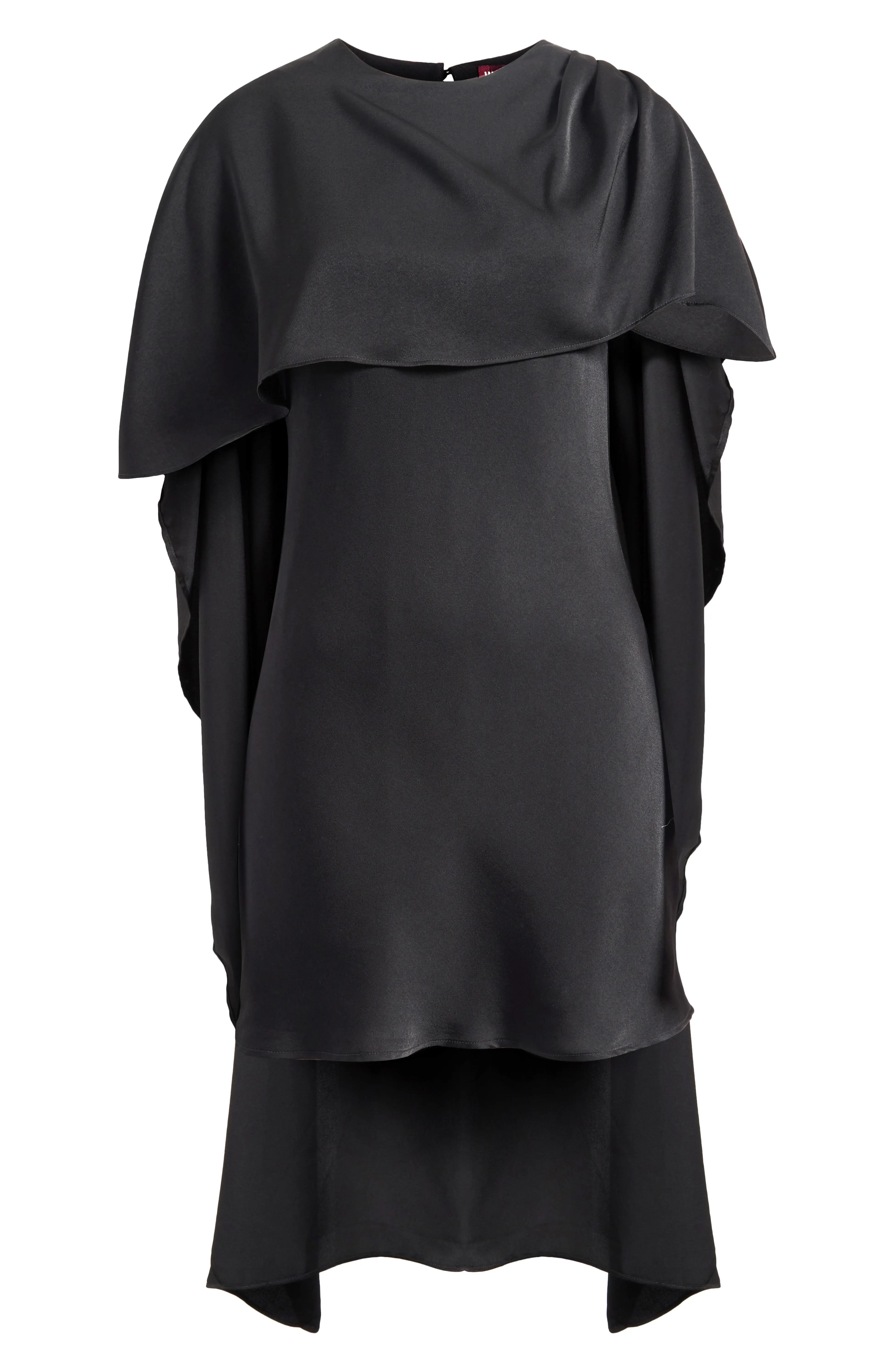 Wayf x Sara Walker Elle Capelet Satin Minidress