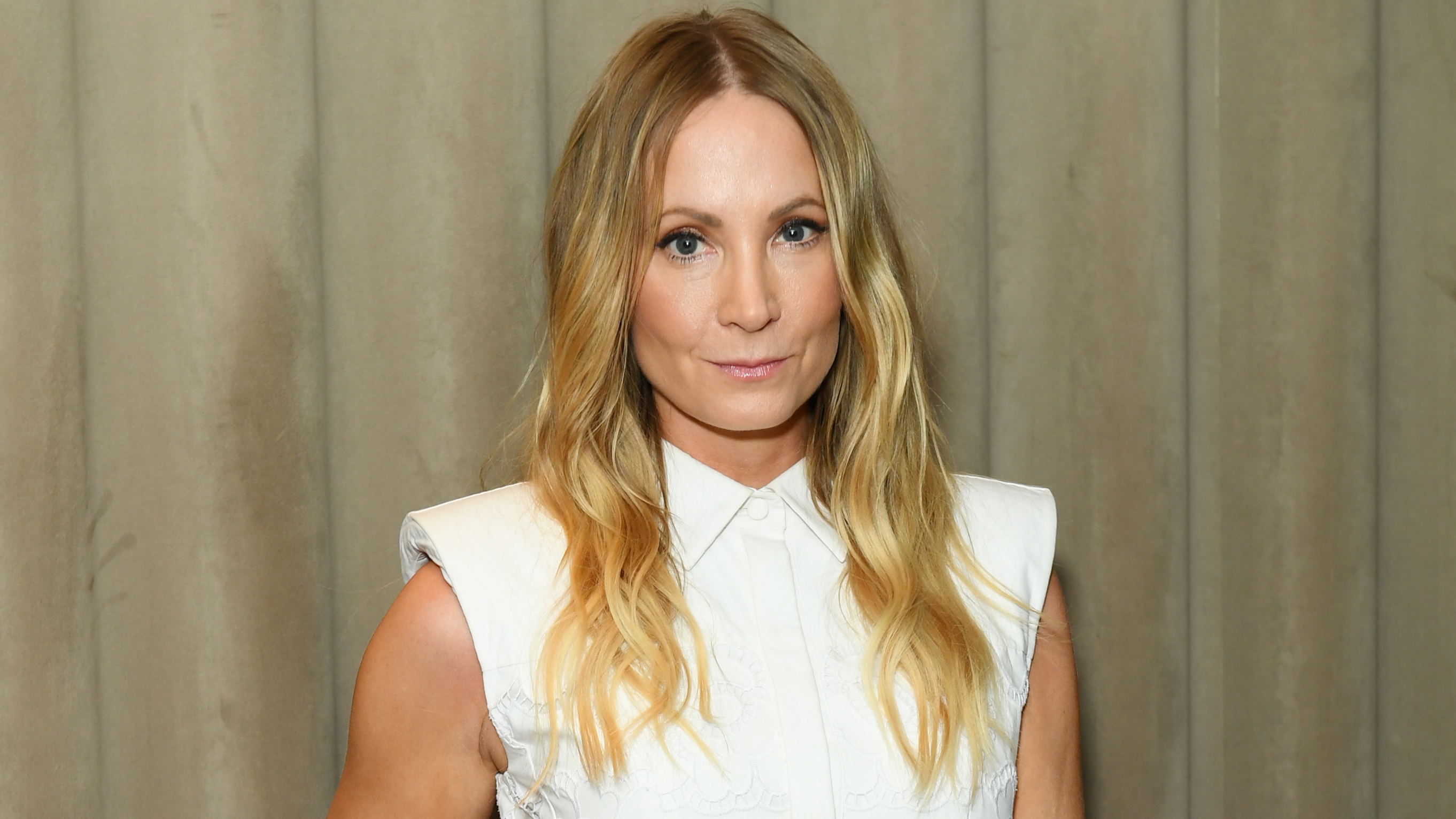 Joanne Froggatt attends the Huishan Zhang show during London Fashion Week