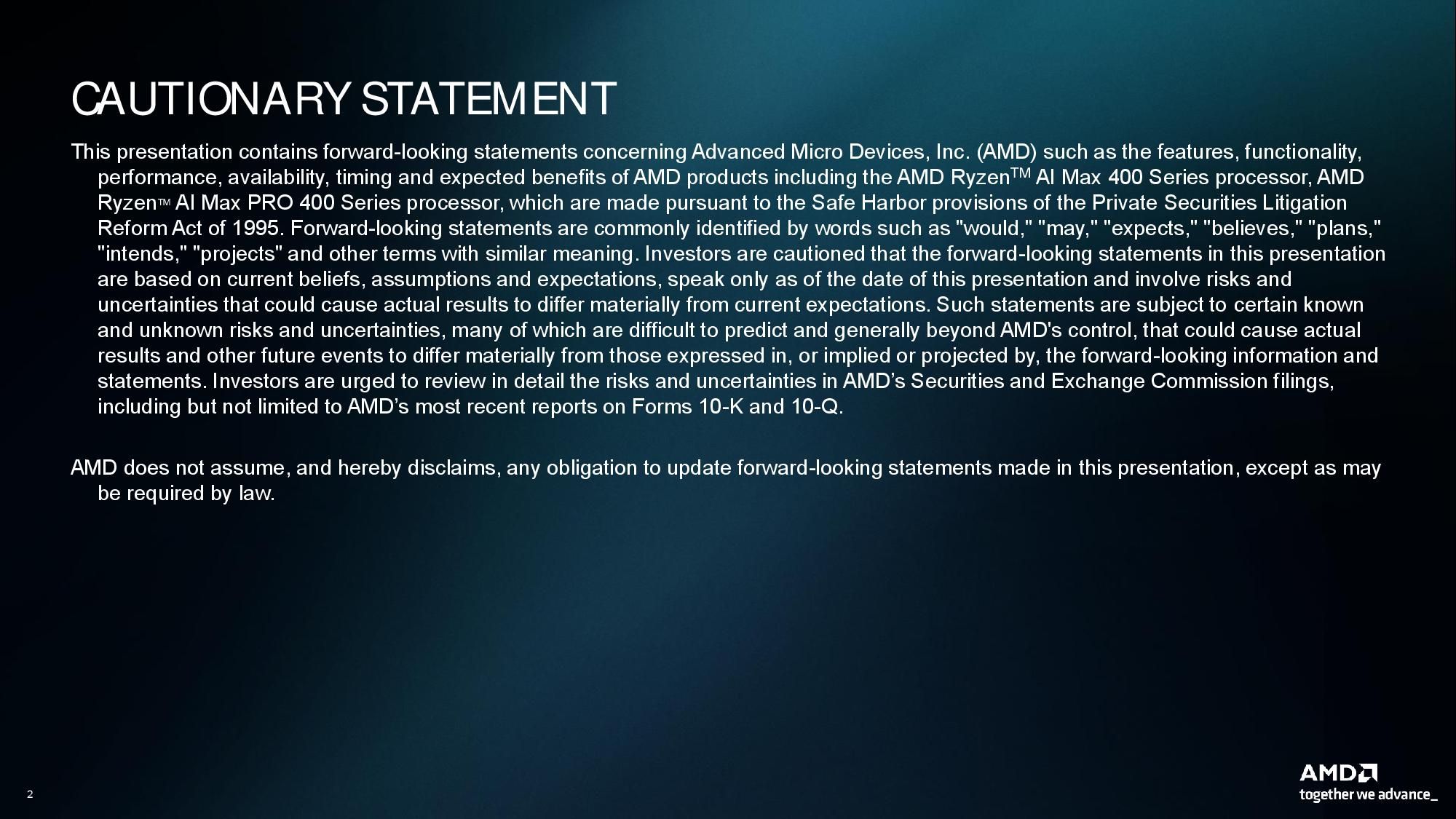 AMD agentic PC presentation.
