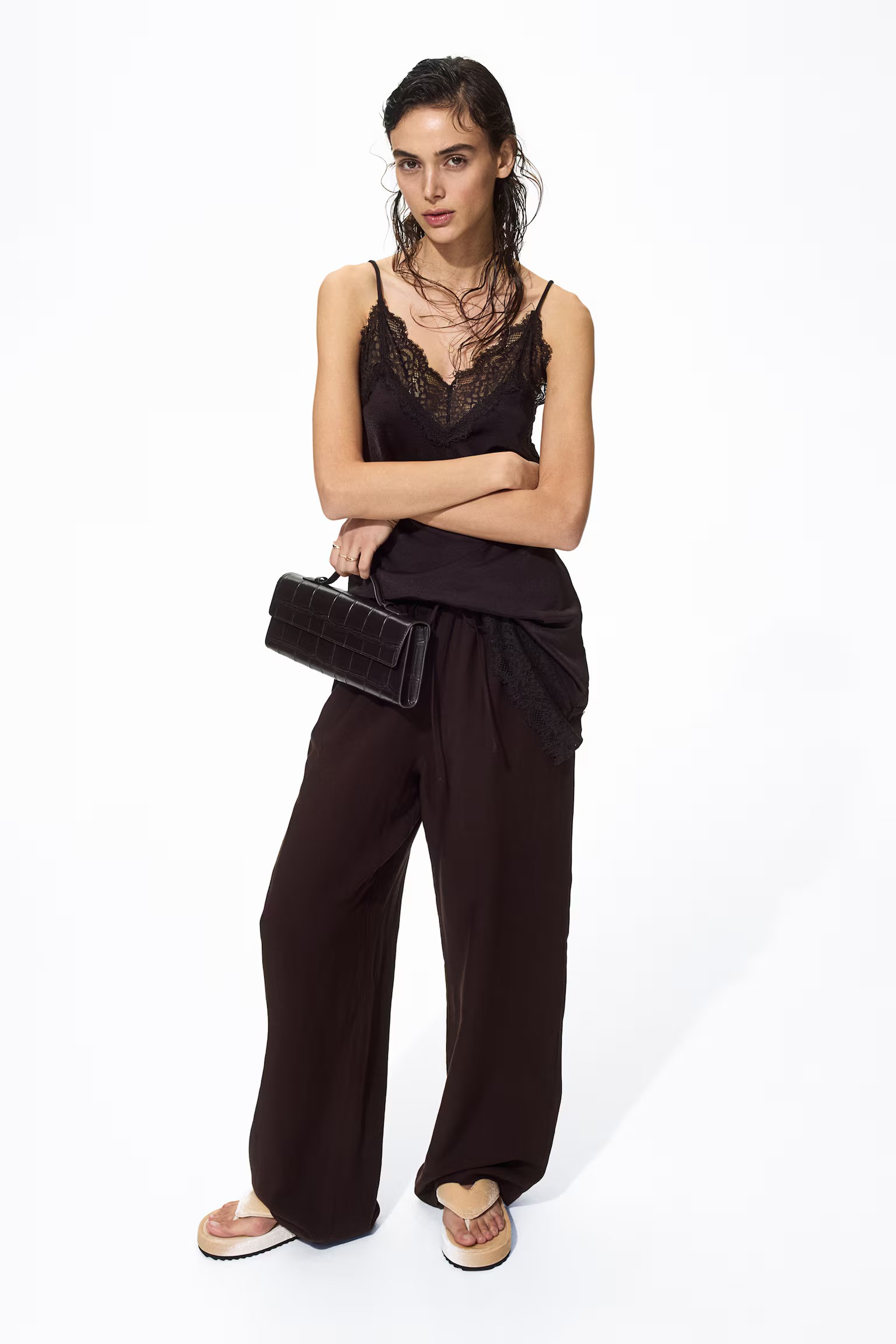 H&amp;amp;M, Linen-Blend Trousers