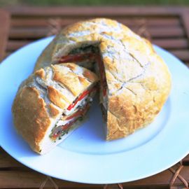 Roasted vegetable loaf-bread recipes-new recipes-recipe ideas-woman and home