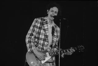 Slim Dunlap performs onstage at the First Avenue nightclub in Minneapolis, Minnesota in 1988