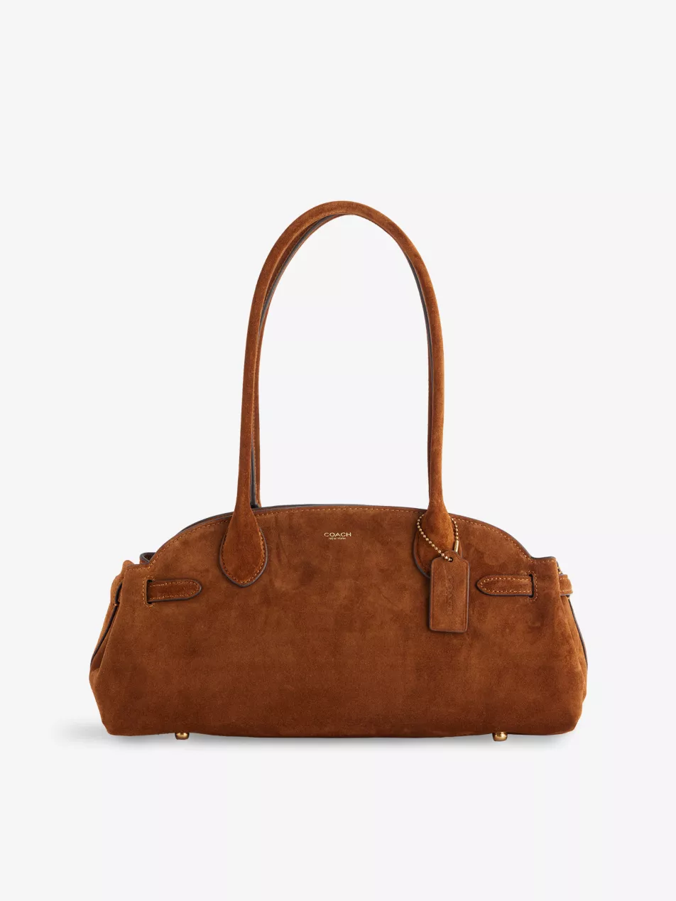 Empire 34 Suede Shoulder Bag