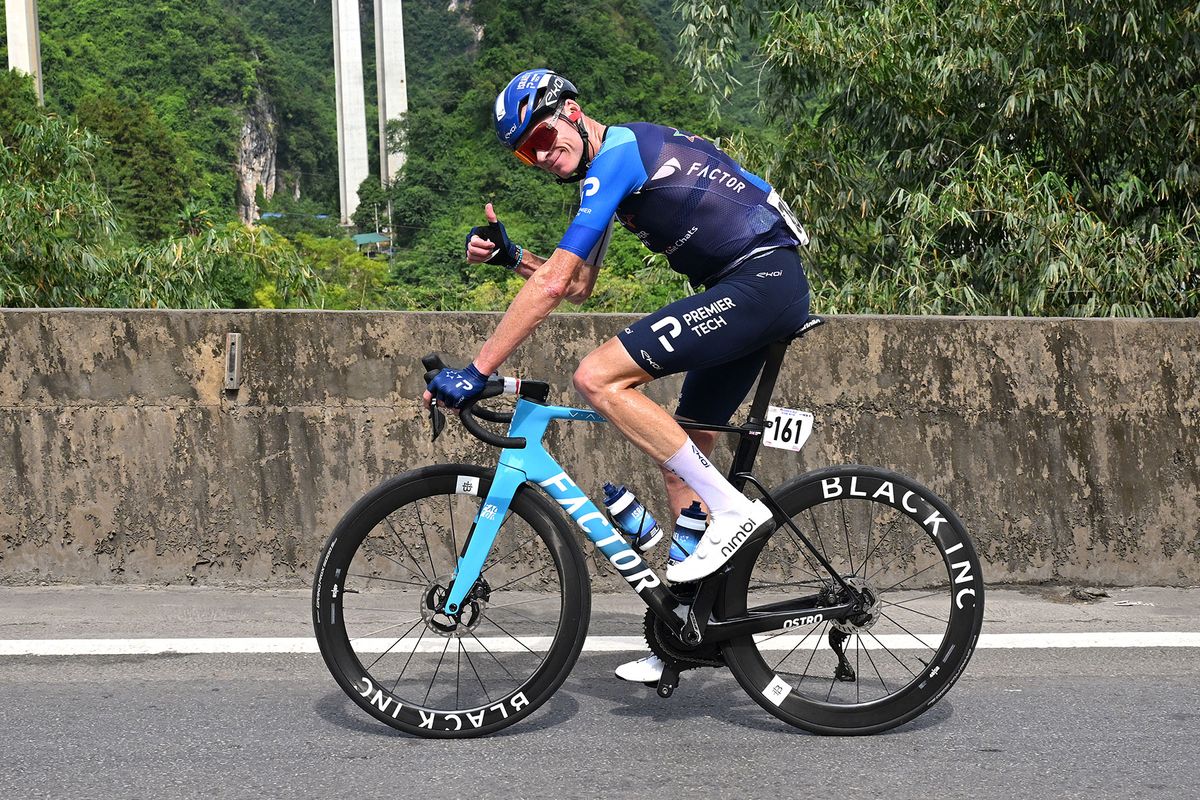 Chris Froome in action at the 2024 Tour of Guangxi