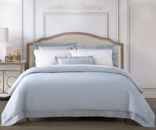 Egyptian Cotton sheets from Pure Parima on a bed.
