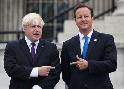 David Cameron and Boris Johnson.