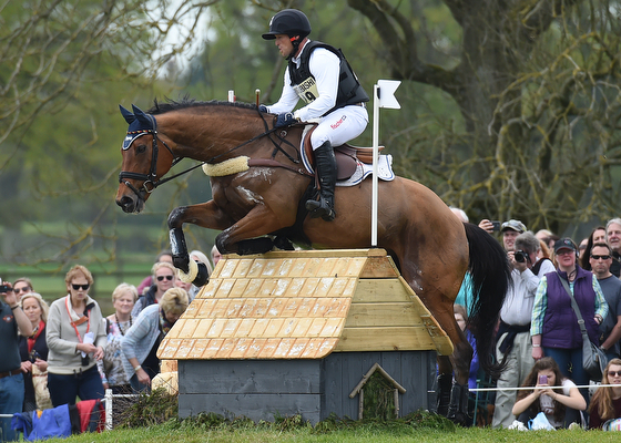 Michael Jung riding La Biosthetique - Sam FBW GER during the Cross Country phase of The Mitsubishi Motors Badminton Horse Trials at Badminton in Gloucestershire, UK on 7th May 2016