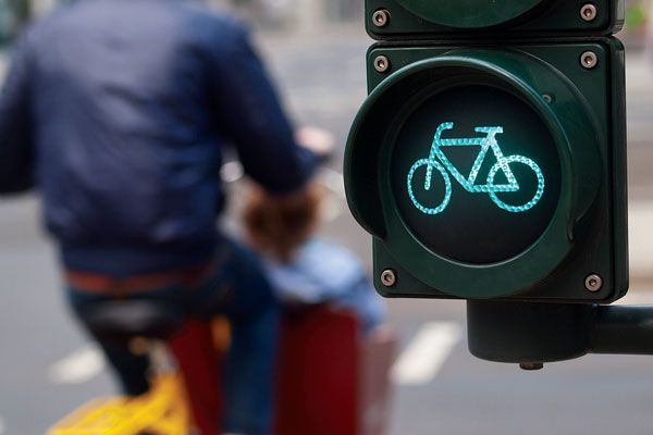 red light for cycle