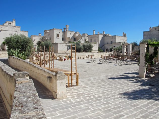 The immaculate Borgo Egnazia hotel is just a 5-minute walk