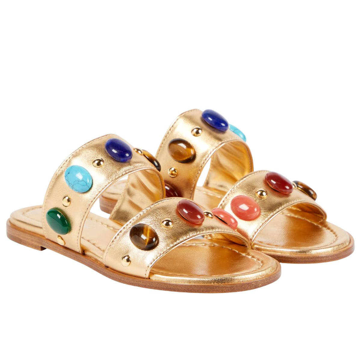 Shanti Embellished Leather Sandals