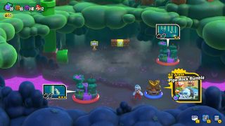 A screenshot of the overworld map in Super Mario Bros. Wonder