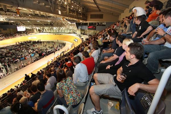 There was beer, lots of it, at the Melbourne velodrome.