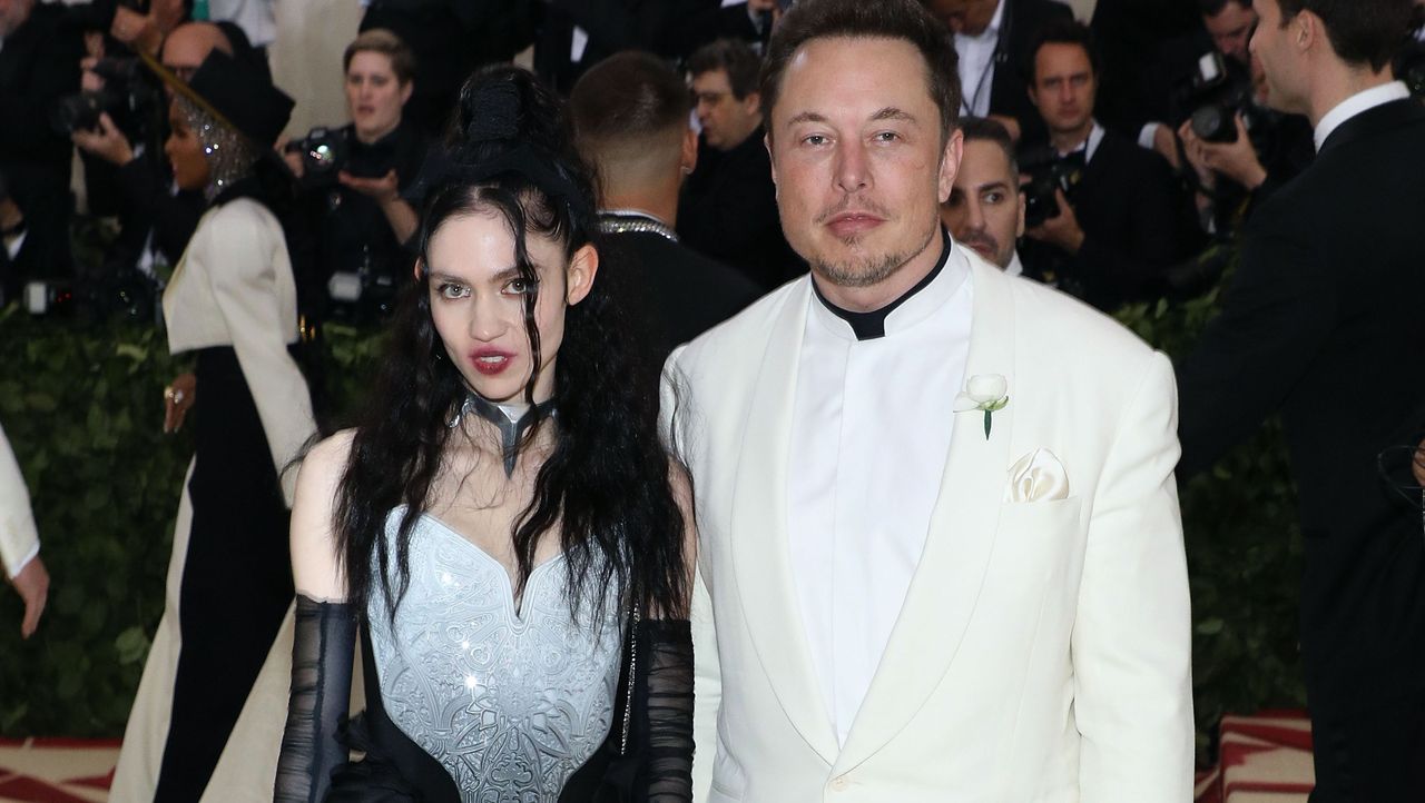 new york, ny may 07 grimes and elon musk attend heavenly bodies fashion the catholic imagination, the 2018 costume institute benefit at metropolitan museum of art on may 7, 2018 in new york city photo by taylor hillgetty images