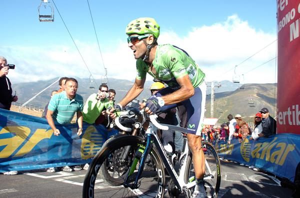 Alejandro Valverde (Movistar) couldn't match the pace of Joaquim Rodriguez and Alberto Contador near the summit finish.