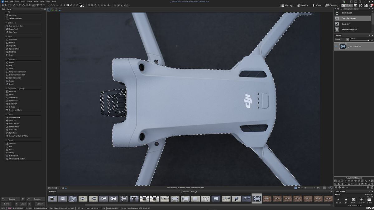 ACDSee Photo Studio Ultimate 2024 screengrab to show the features and interface of this photo editing software