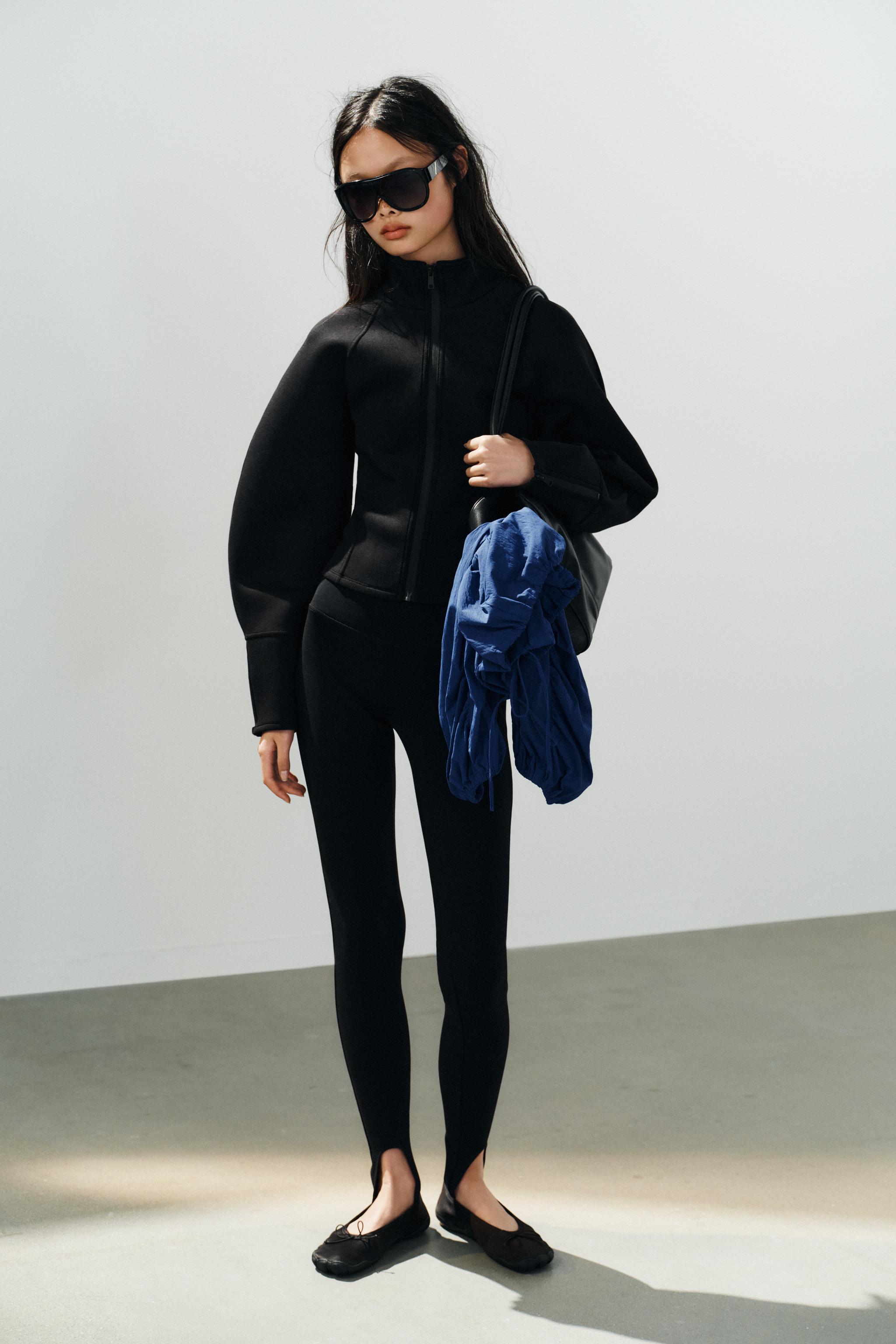 Sporty Ballet Flats - Black - 2