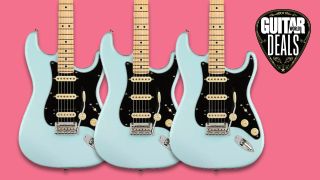 Play on this April with $130 off a stunning limited-edition HSS Player Stratocaster